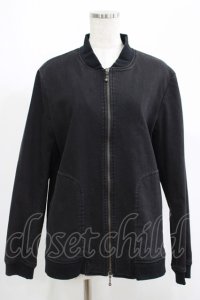MiDiom / ZIPブルゾンジャケット  黒 H-25-05-22-022-PU-JA-KB-ZT326