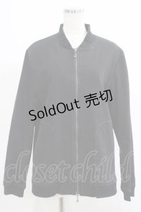 MiDiom / ZIPブルゾンジャケット  黒 H-25-10-20-010-PU-JA-KB-ZH