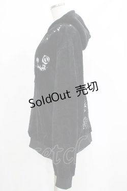 画像2: NieR Clothing / ふわもこプルパーカー  黒 H-25-05-22-023-PU-TO-KB-ZT326