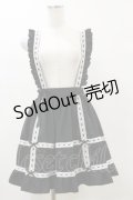DearMyLove / はしごレースサス付きフリルリボンスカート L ブラック H-25-05-23-044-EL-SK-NS-ZH
