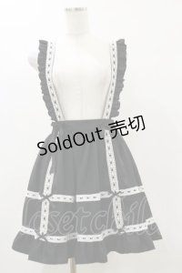 DearMyLove / はしごレースサス付きフリルリボンスカート L ブラック H-25-05-23-044-EL-SK-NS-ZH