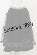 m petit by misako / NINA'Sコラボスカート L ブラック/ギンガム　リバーシブル H-25-05-23-049-LO-SK-NS-ZH