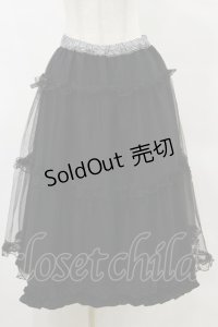 m petit by misako / NINA'Sコラボスカート L ブラック/ギンガム　リバーシブル H-25-05-23-049-LO-SK-NS-ZH