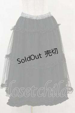 画像1: m petit by misako / NINA'Sコラボスカート L ブラック/ギンガム　リバーシブル H-25-05-23-049-LO-SK-NS-ZH