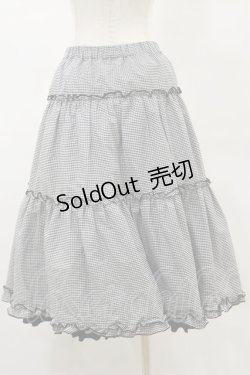 画像4: m petit by misako / NINA'Sコラボスカート L ブラック/ギンガム　リバーシブル H-25-05-23-049-LO-SK-NS-ZH