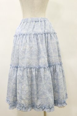 画像2: m petit by misako / NINA'Sコラボスカート L サックス/アイボリー　リバーシブル H-25-05-23-050-LO-SK-NS-ZH