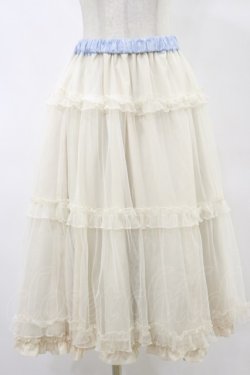 画像3: m petit by misako / NINA'Sコラボスカート L サックス/アイボリー　リバーシブル H-25-05-23-050-LO-SK-NS-ZH