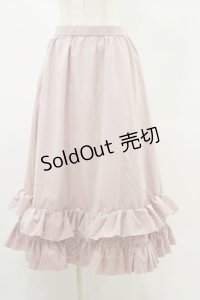 FLC / MINA*ティアードスカート L ピンク H-25-05-23-052-LO-SK-NS-ZH