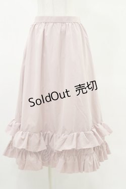 画像1: FLC / MINA*ティアードスカート L ピンク H-25-05-23-052-LO-SK-NS-ZH