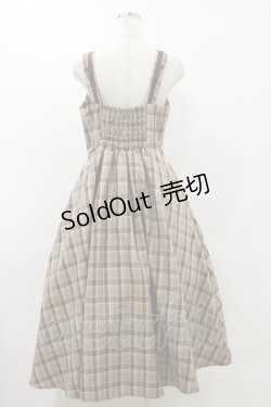 画像2: m petit by misako / AMCHKスクエアネックジャンパースカート L ブラウン H-25-05-23-057-LO-OP-NS-ZH