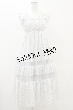 画像1: evelyn / 花柄リボンキャミワンピース Free アイスグレイ H-25-05-23-059-LO-OP-NS-ZH