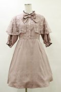 Lovely Tency / 眞白ありすコラボ レースケープワンピース L ピンク H-25-05-23-069-LO-OP-NS-ZH