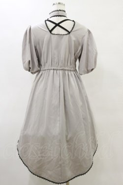 画像2: DearMyLove / バルーン袖リボンリボンワンピース L グレー H-25-05-23-070-EL-OP-NS-ZH