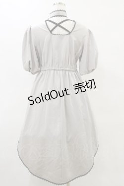 画像2: DearMyLove / バルーン袖リボンリボンワンピース L グレー H-25-05-23-070-EL-OP-NS-ZH
