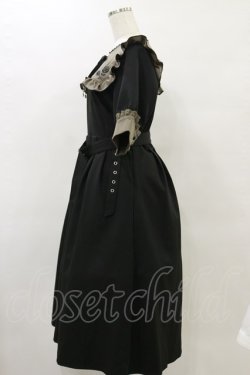 画像3: DearMyLove / ガーターデザインバラ刺繍ワンピース LL ブラック/カーキ H-25-05-23-071-EL-OP-NS-ZH