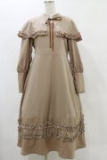 FLC / MINA*ケープワンピース M ベージュ H-25-05-23-075-LO-OP-NS-ZH