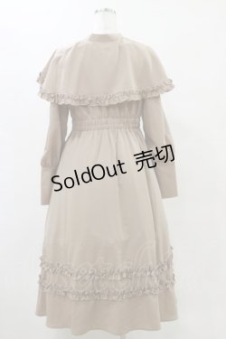 画像2: FLC / MINA*ケープワンピース M ベージュ H-25-05-23-075-LO-OP-NS-ZH