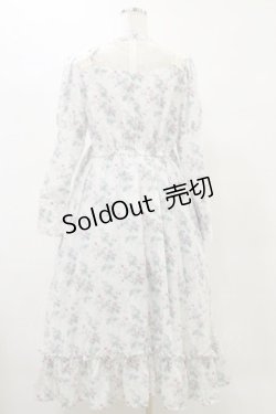 画像2: Kurumi Collaboration / 花柄クラシカルワンピース L オフ H-25-05-23-078-LO-OP-NS-ZH