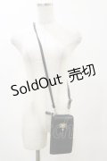axes femme / ローズ型押しスマホポシェット  ブラック H-25-05-23-010-AX-BG-NS-ZH