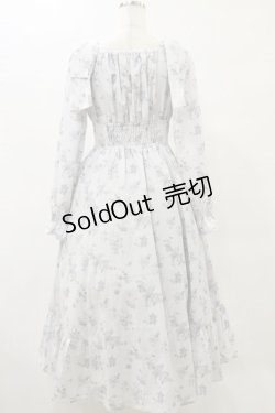 画像2: evelyn / 肩リボン花柄ワンピース Free ブルー H-25-05-23-081-LO-OP-NS-ZH