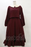 m petit by misako / サンリオキャラクターズコラボ マイメロディワッペン付きワンピース M ボルドー H-25-05-23-082-LO-OP-NS-ZH