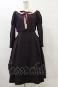 Maison de FLEUR Petite Robe canone / クロエが微笑むワンピース M Bordeaux H-25-05-23-083-EL-OP-NS-ZH