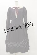 Maison de FLEUR Petite Robe canone / クロエが微笑むワンピース M Bordeaux H-25-05-23-083-EL-OP-NS-ZH