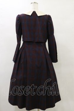 画像2: Maison de FLEUR Petite Robe canone / クロエが微笑むワンピース M Bordeaux H-25-05-23-083-EL-OP-NS-ZH