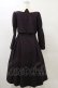画像2: Maison de FLEUR Petite Robe canone / クロエが微笑むワンピース M Bordeaux H-25-05-23-083-EL-OP-NS-ZH (2)