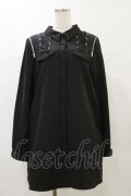 DearMyLove / レースアップ オフショルジップワンピース LL ブラック H-25-05-23-086-EL-BL-NS-ZH