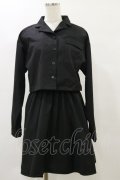 Jamie エーエヌケー / Setuplikeシャツワンピース M ブラック H-25-05-23-087-LO-OP-NS-ZH