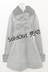 Ank Rouge / おリボンドーリーコート M グレー H-25-05-23-014-CA-CO-NS-ZT-C058