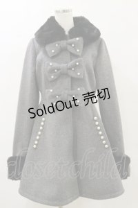 Ank Rouge / おリボンドーリーコート M グレー H-25-05-23-014-CA-CO-NS-ZT-C058