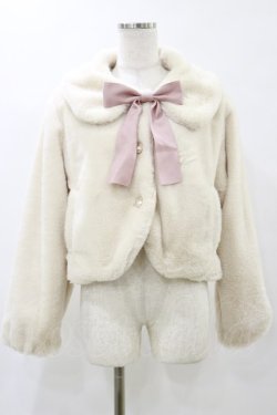 画像1: m petit by misako / サンリオキャラクターズコラボ ショートコート L アイボリー H-25-05-23-016-LO-JA-NS-ZH