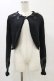 画像1: m petit by misako / リボンニットボレロ L ブラック H-25-05-23-018-LO-TO-NS-ZH (1)