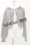 m petit by misako / リボンニットボレロ L チャコール H-25-05-23-019-LO-TO-NS-ZH