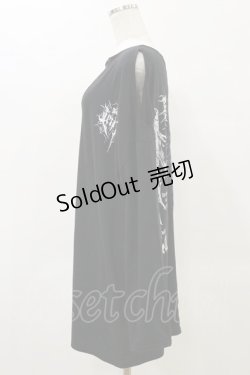 画像3: NOEMIE / クレイジー切替ボーダーTシャツ M ブラック/ブルー H-25-05-23-023-LO-TO-NS-ZH