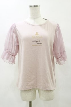 画像1: m petit by misako / MSシアーソデプルオーバー L ピンク H-25-05-23-027-LO-TO-NS-ZH