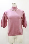 Maison de FLEUR Petite Robe canone / 癒しを知る日のパールニット Free ピンク H-25-05-23-029-EL-TO-NS-ZH
