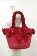 Maison de FLEUR / SnowWhite/フリルハンドルトートバッグ  レッド H-25-05-23-003-LO-BG-NS-ZH
