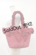 Maison de FLEUR / SnowWhite/フリルハンドルトートバッグ  レッド H-25-05-23-003-LO-BG-NS-ZH