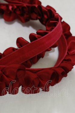画像2: Maison de FLEUR / SnowWhite/フリルハンドルトートバッグ  レッド H-25-05-23-003-LO-BG-NS-ZH