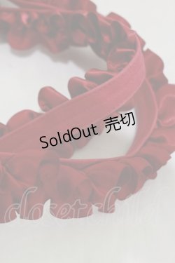 画像2: Maison de FLEUR / SnowWhite/フリルハンドルトートバッグ  レッド H-25-05-23-003-LO-BG-NS-ZH