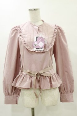 画像1: FLC / MINA*ペプラムブラウス L ピンク H-25-05-23-034-LO-BL-NS-ZH