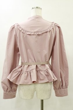 画像2: FLC / MINA*ペプラムブラウス L ピンク H-25-05-23-034-LO-BL-NS-ZH