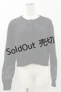 m petit by misako / バラ刺繍ニットカーディガン L ブラック H-25-05-23-035-LO-TO-NS-ZH