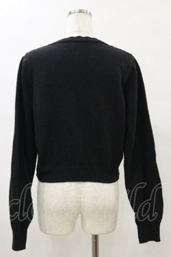 画像2: m petit by misako / バラ刺繍ニットカーディガン L ブラック H-25-05-23-035-LO-TO-NS-ZH