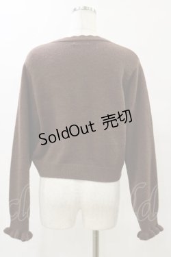 画像2: m petit by misako / AM バラレースニットカーディガン L ブラウン H-25-05-23-036-LO-TO-NS-ZH