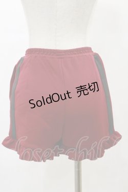 画像2: DearMyLove / ジャージフリルショートパンツ S レッド H-25-05-23-040-EL-PA-NS-ZH