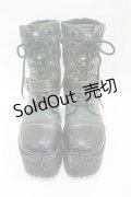 YOSUKE / 厚底ブーツ LL(約25.0cm) グリーン H-25-05-25-1001-PU-SH-KB-ZH